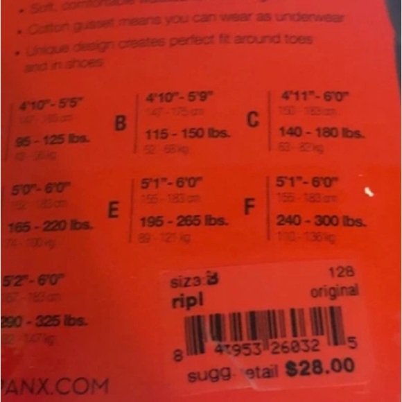 NWT Spanx size B 115-150 Pounds Tight End Tights Body Shaping Shapewear Purple - Picture 2 of 5